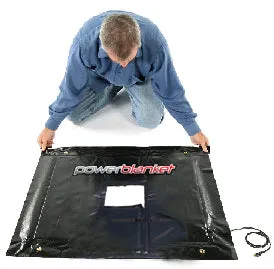 2' x 2' Heated Ground Thaw Blanket for Posts & Pillars - w/ Key Hole (120V)