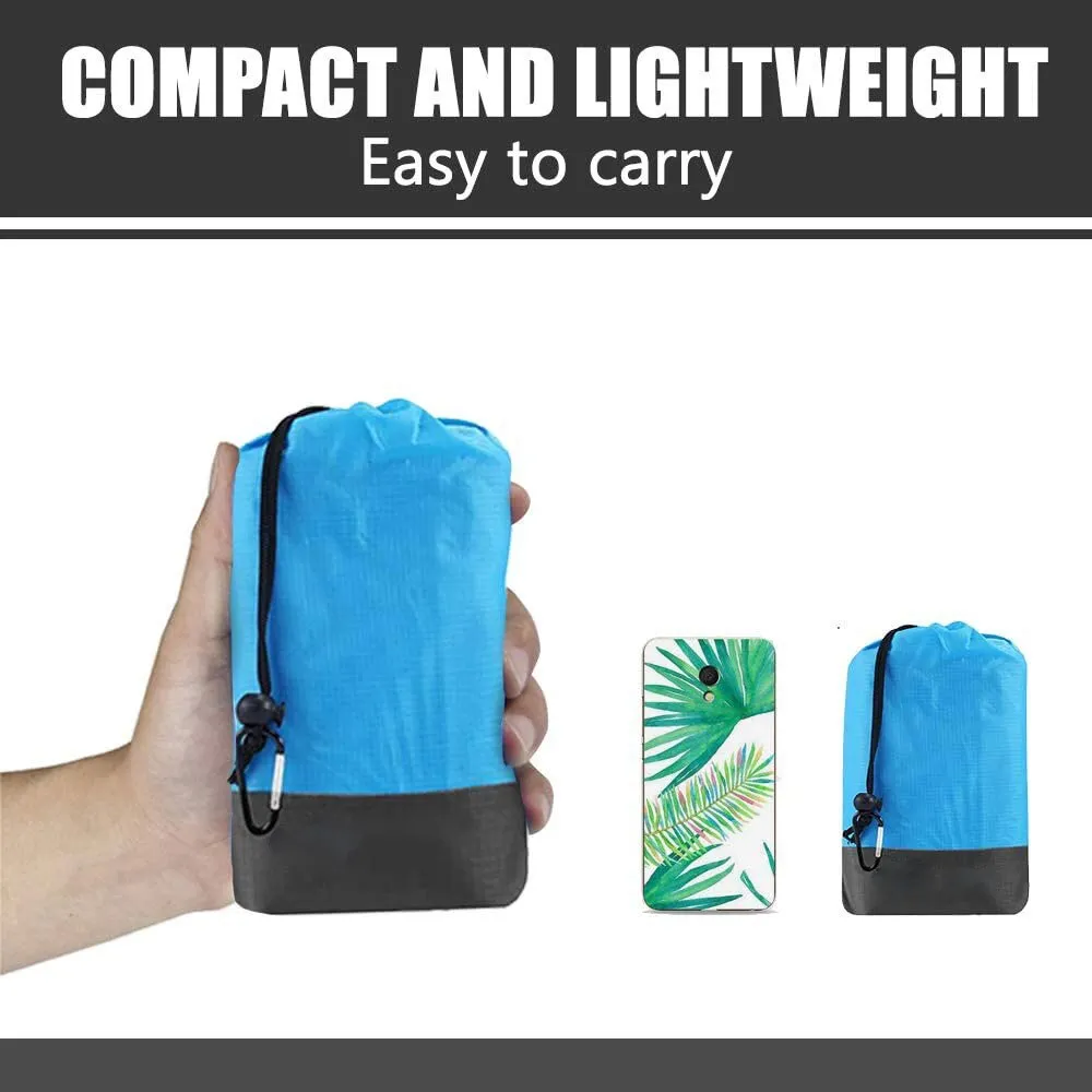 200*210cm Pocket Sand Free Beach Mat Outdoor Travel Camping Beach Towel Home Decor Rugs Portable Foldable Picnic Blanket