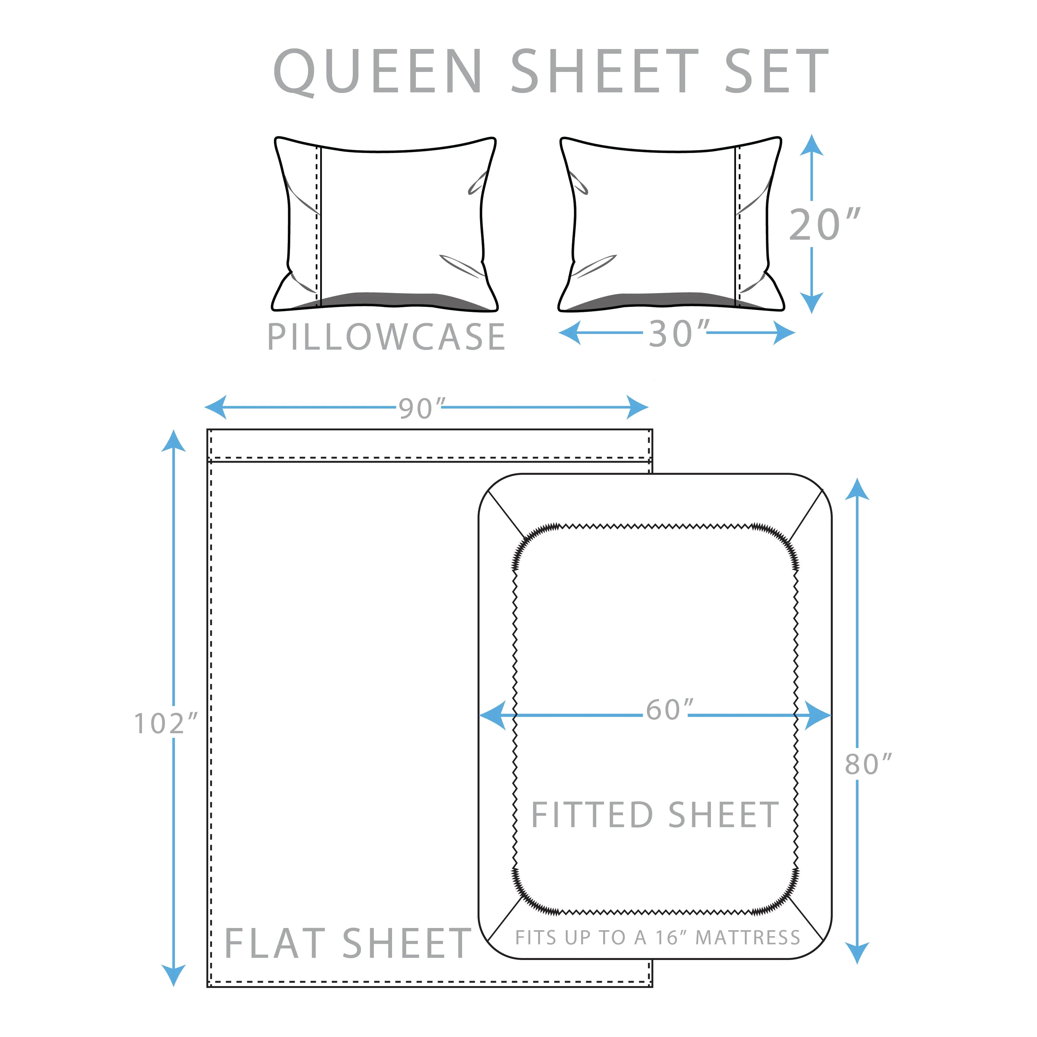 4-Piece: Brushed Cotton Percale Sheet Set