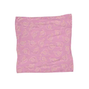 47in Shaka Bruddah Muslin Blanket, Pink