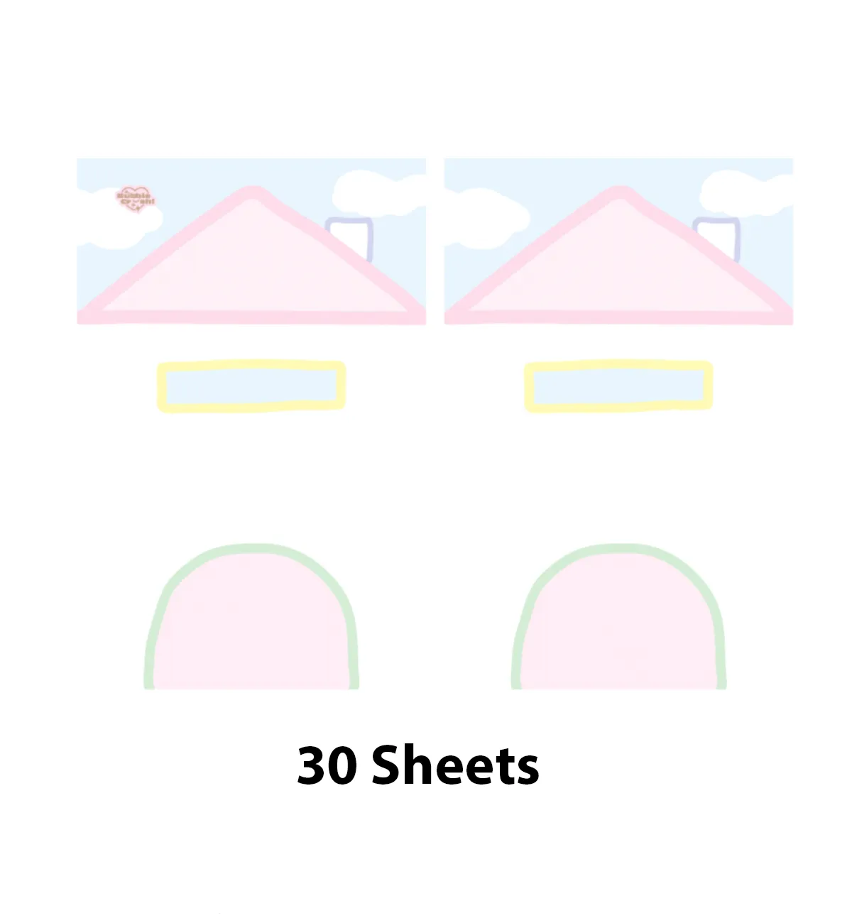 A7 Fluffy House Paper Refill