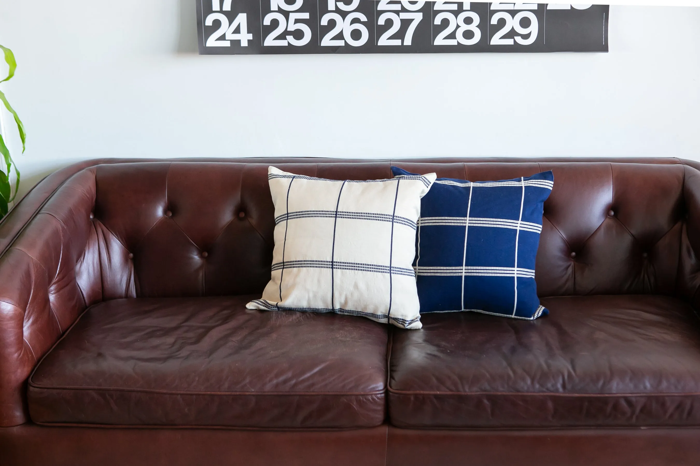 Azul y Blanco Stripes 20"x20" Blue Pillow Cover