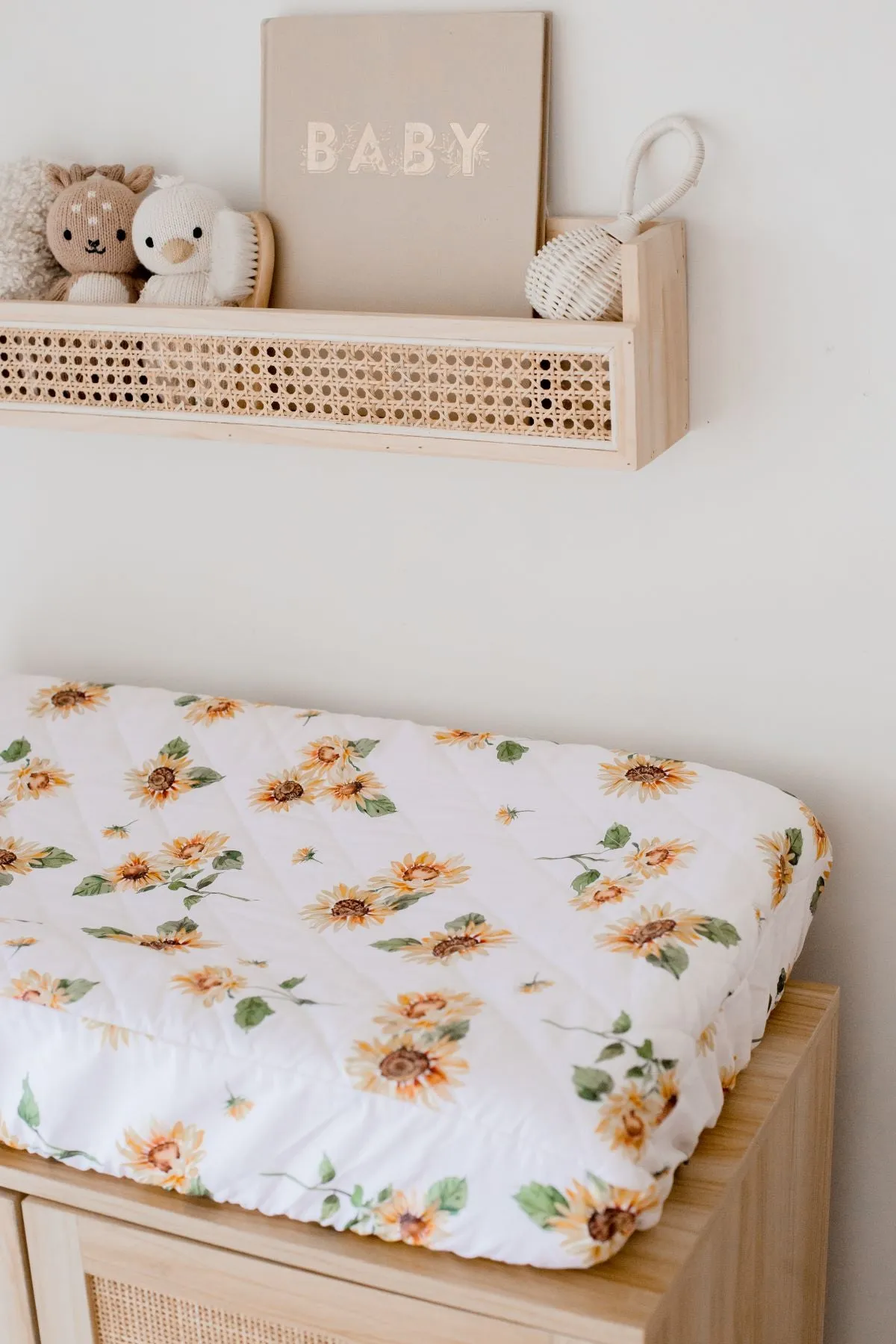 Bambella Designs Waterproof Bassinet Sheet/Change Mat Cover | Sunny Days