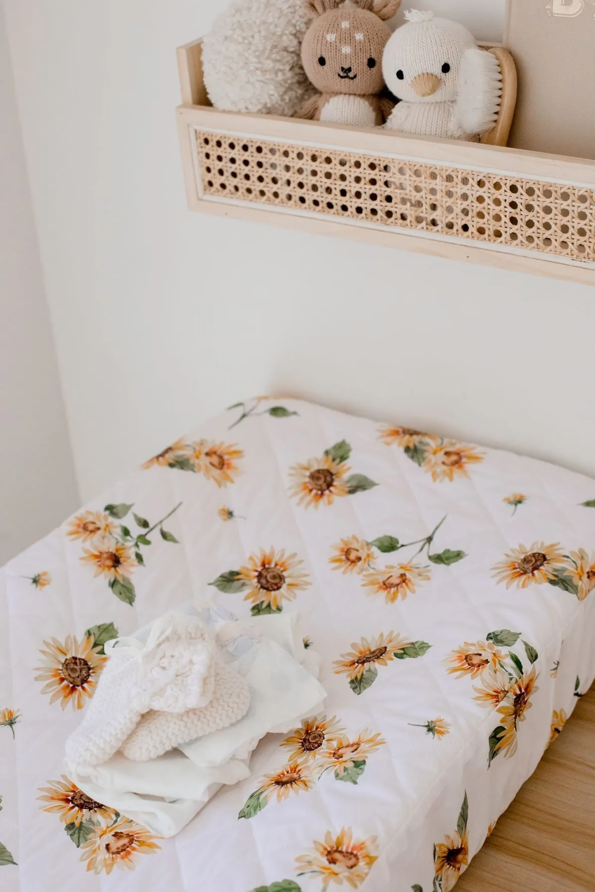 Bambella Designs Waterproof Bassinet Sheet/Change Mat Cover | Sunny Days