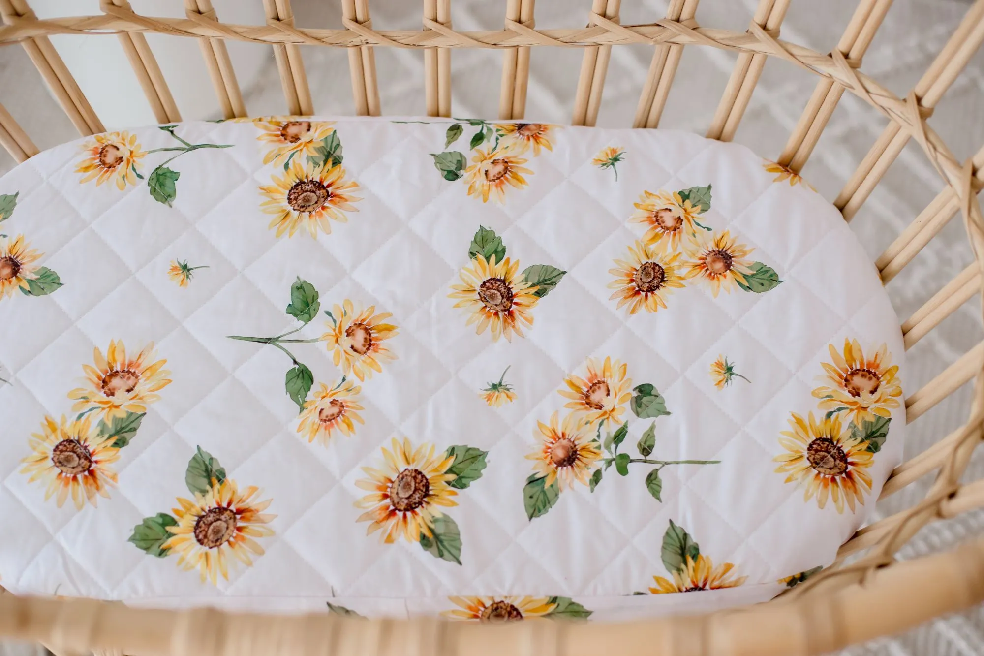 Bambella Designs Waterproof Moses Bassinet Sheet | Sunny Days