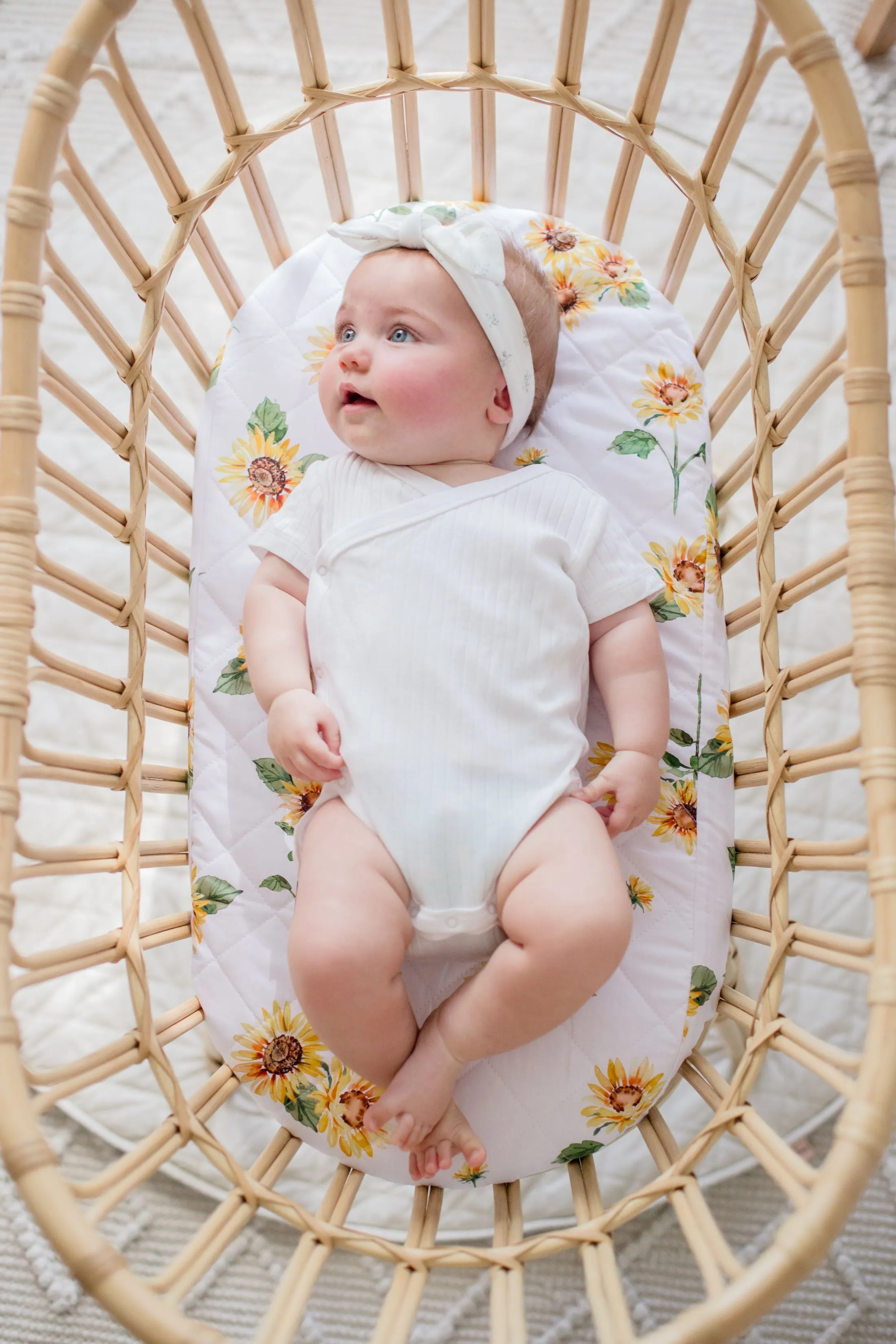 Bambella Designs Waterproof Moses Bassinet Sheet | Sunny Days