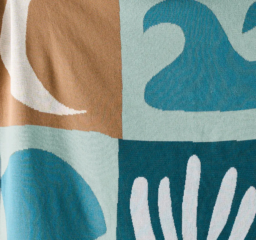 Beach Day Cot Blanket Saltwater