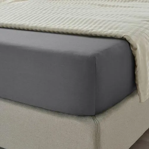Bed sheet Ikea Nattjasmin 160x200, dark gray