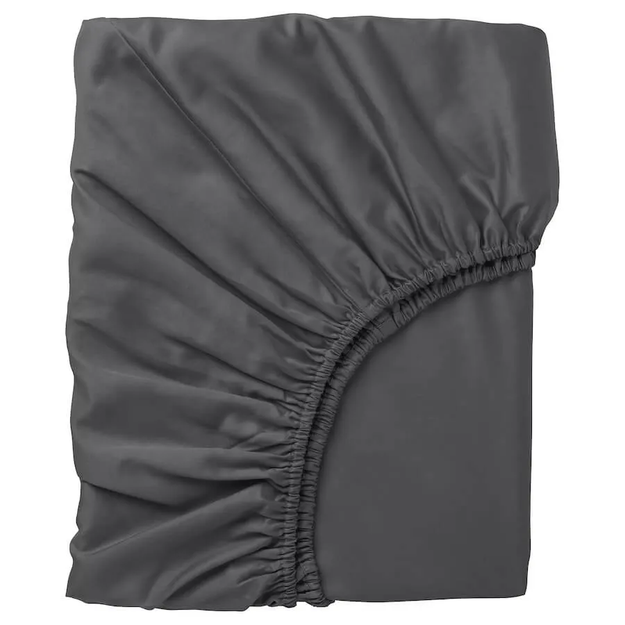 Bed sheet Ikea Nattjasmin 160x200, dark gray