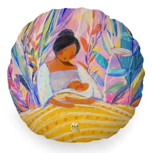 Bibsisita Pillow Round with Filler - A Mother's Love