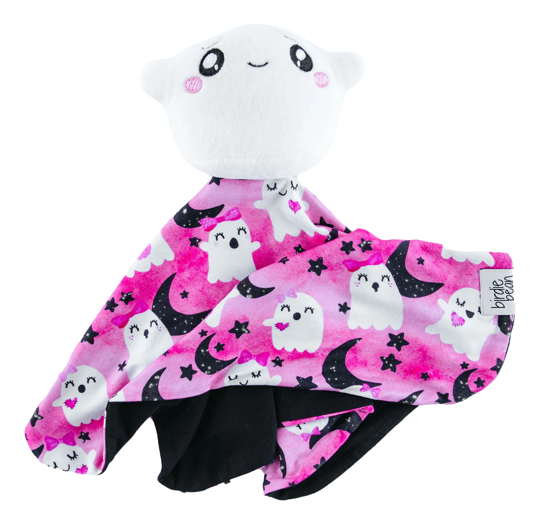 Birdie Bean Evie Pink Ghost Halloween Plush Lovey