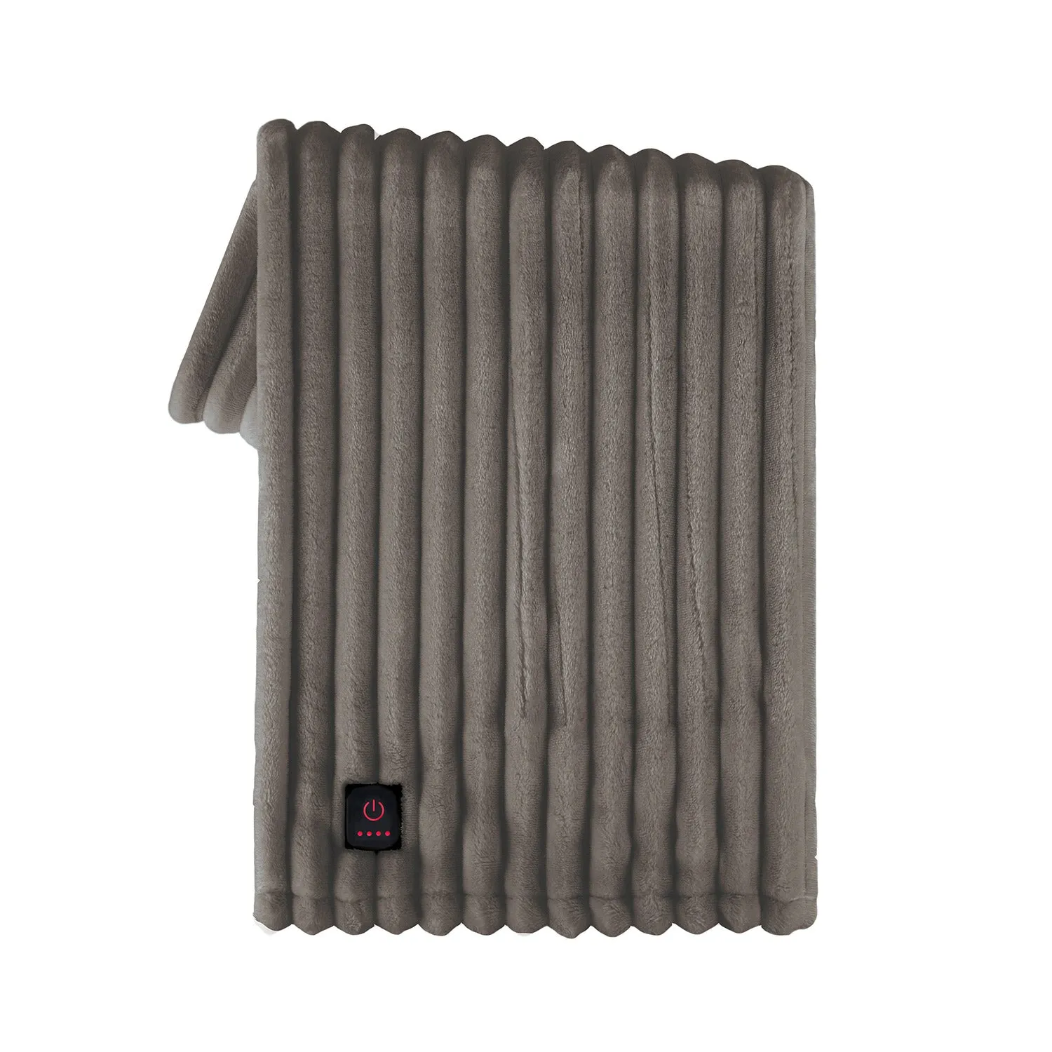 Brookstone Heated Luxe Plush Throw