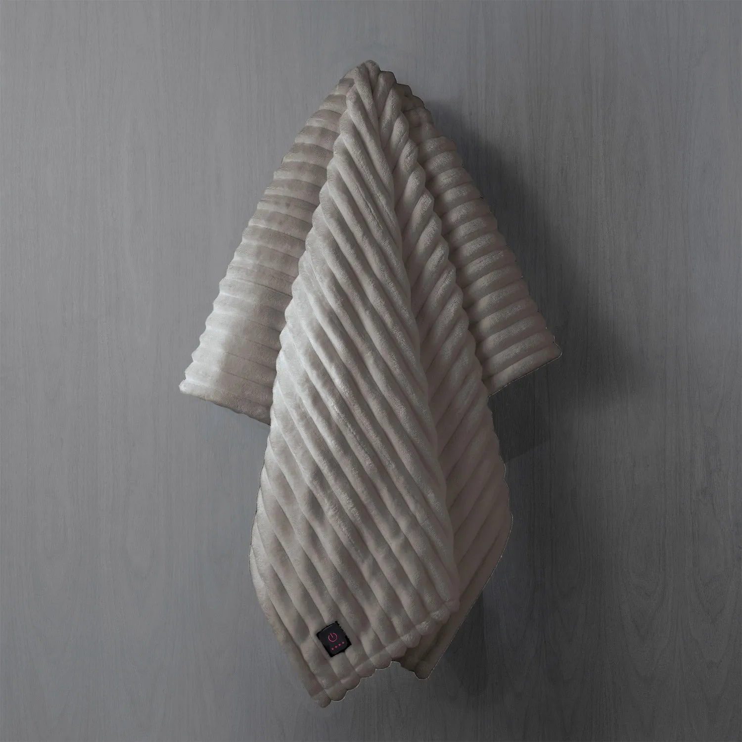 Brookstone Heated Luxe Plush Throw