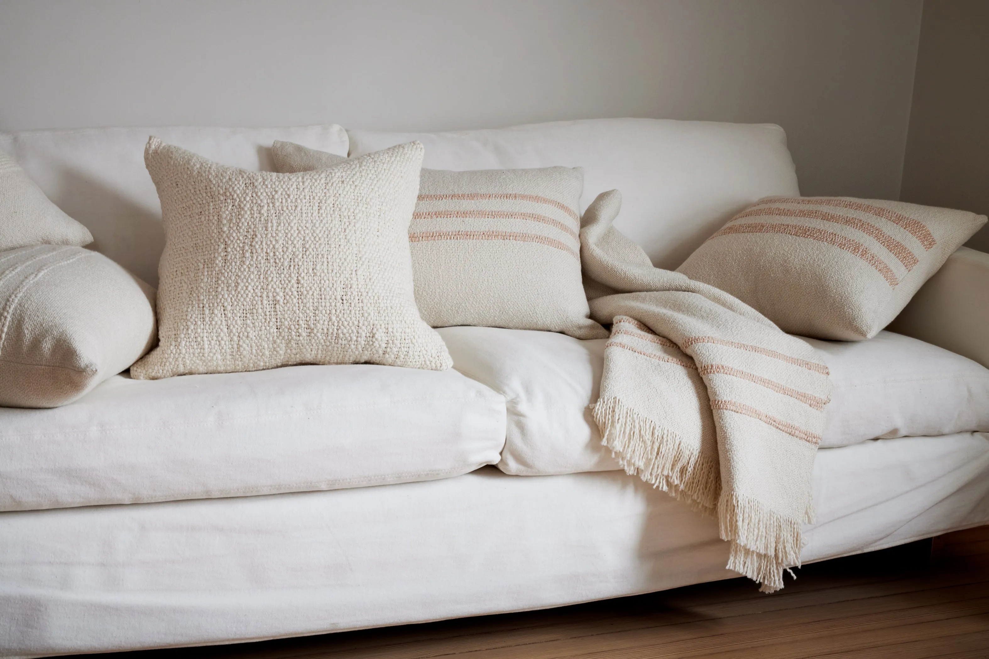 Caral Terracotta Stripe Pillow