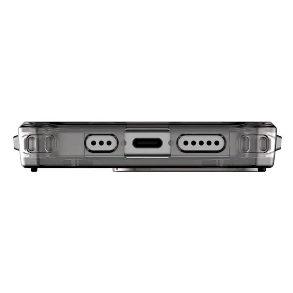 Case UAG Plyo for iPhone 15 Pro, MagSafe Charging, Ash/White