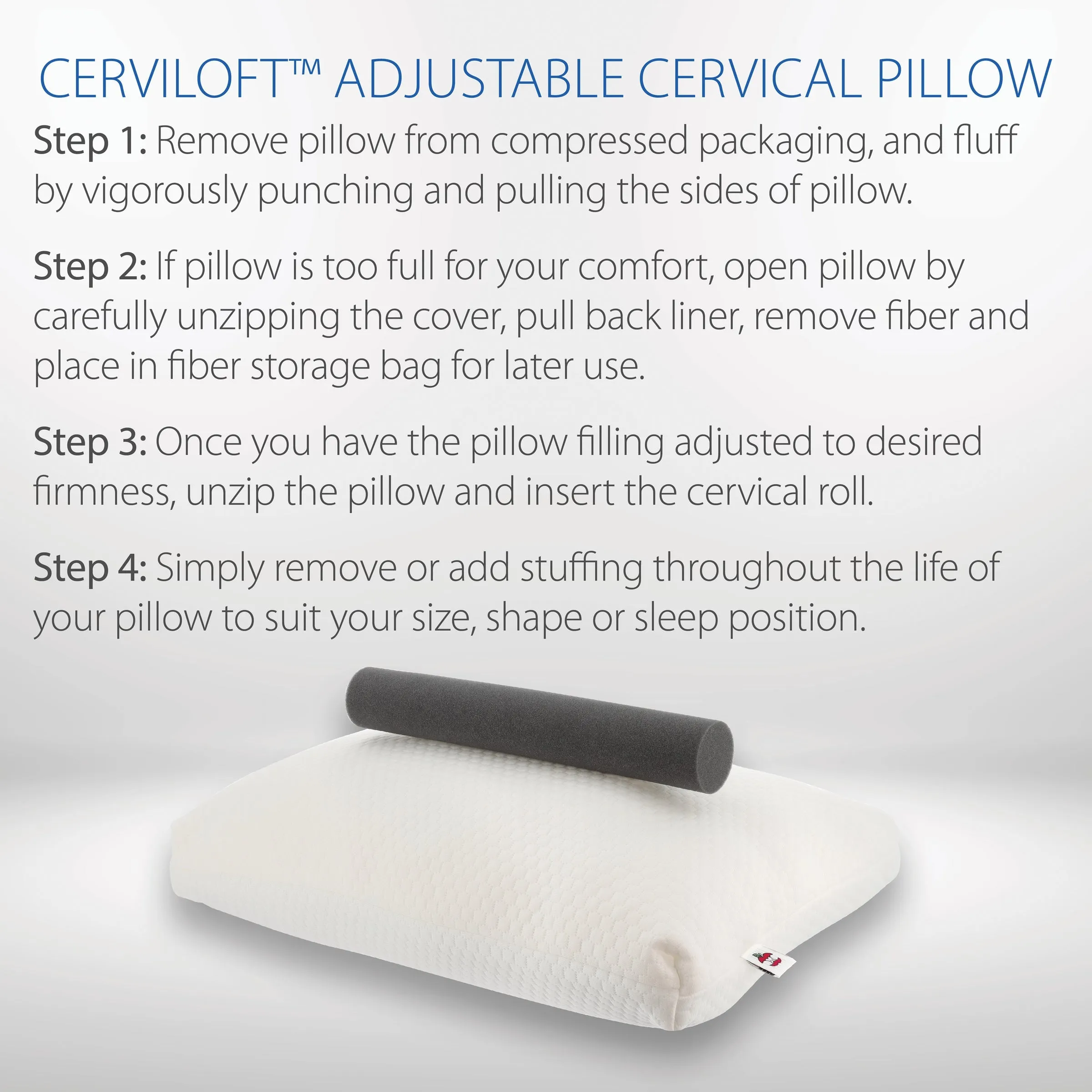 CerviLoft™ Adjustable Cervical Comfort Pillow