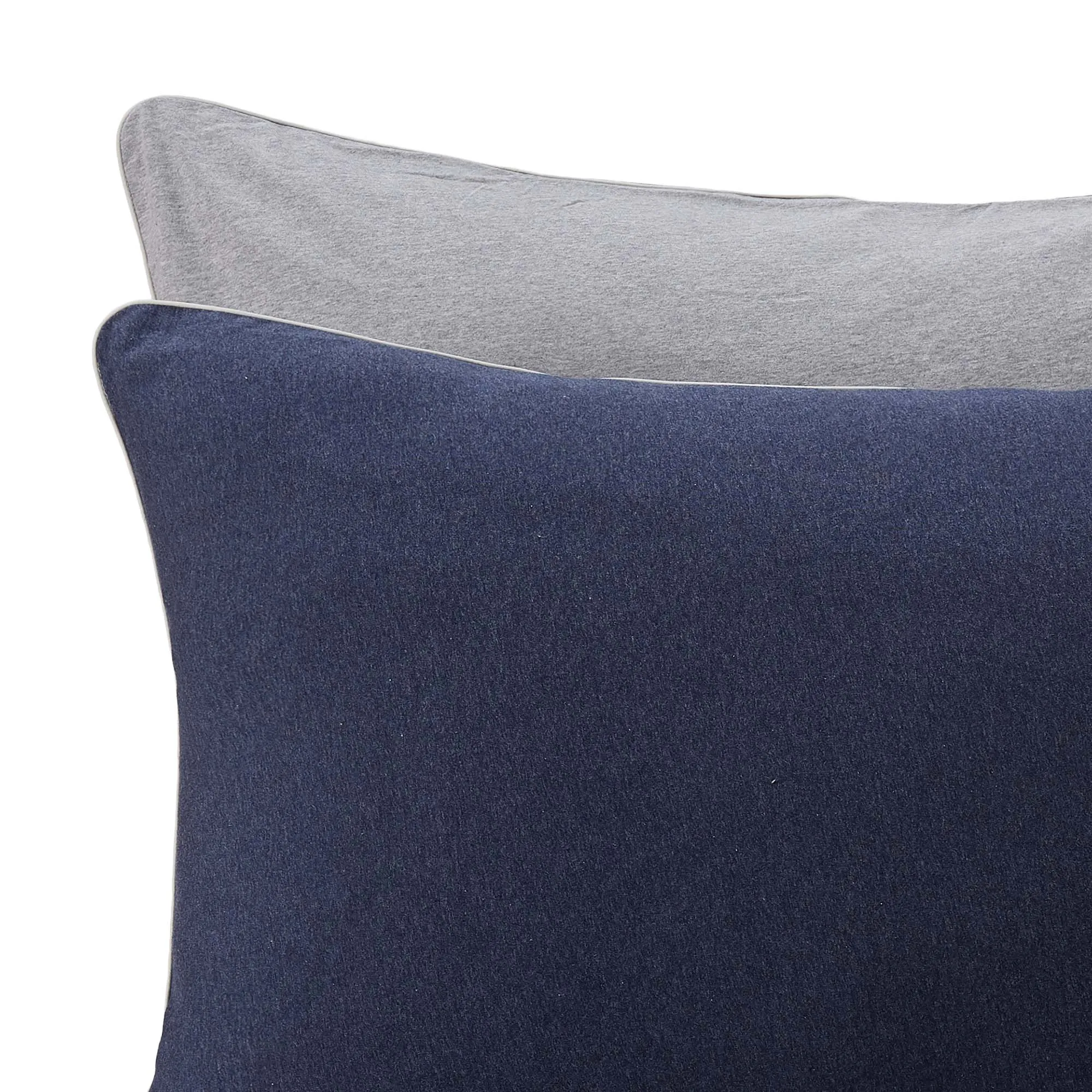 Coria Pillowcase [Darkblue melange/Grey melange/Grey]