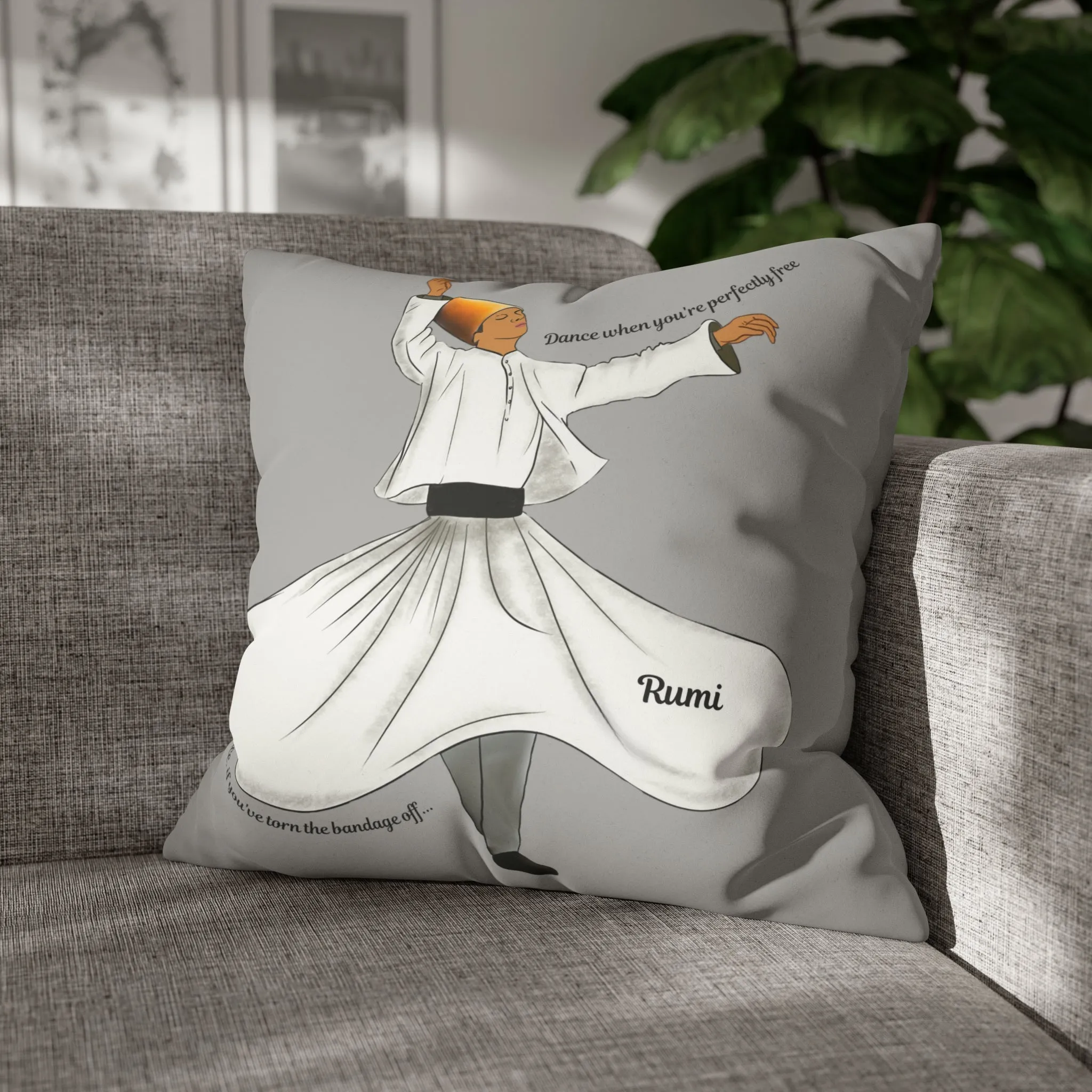 Dancing Dervish Pillow Cover