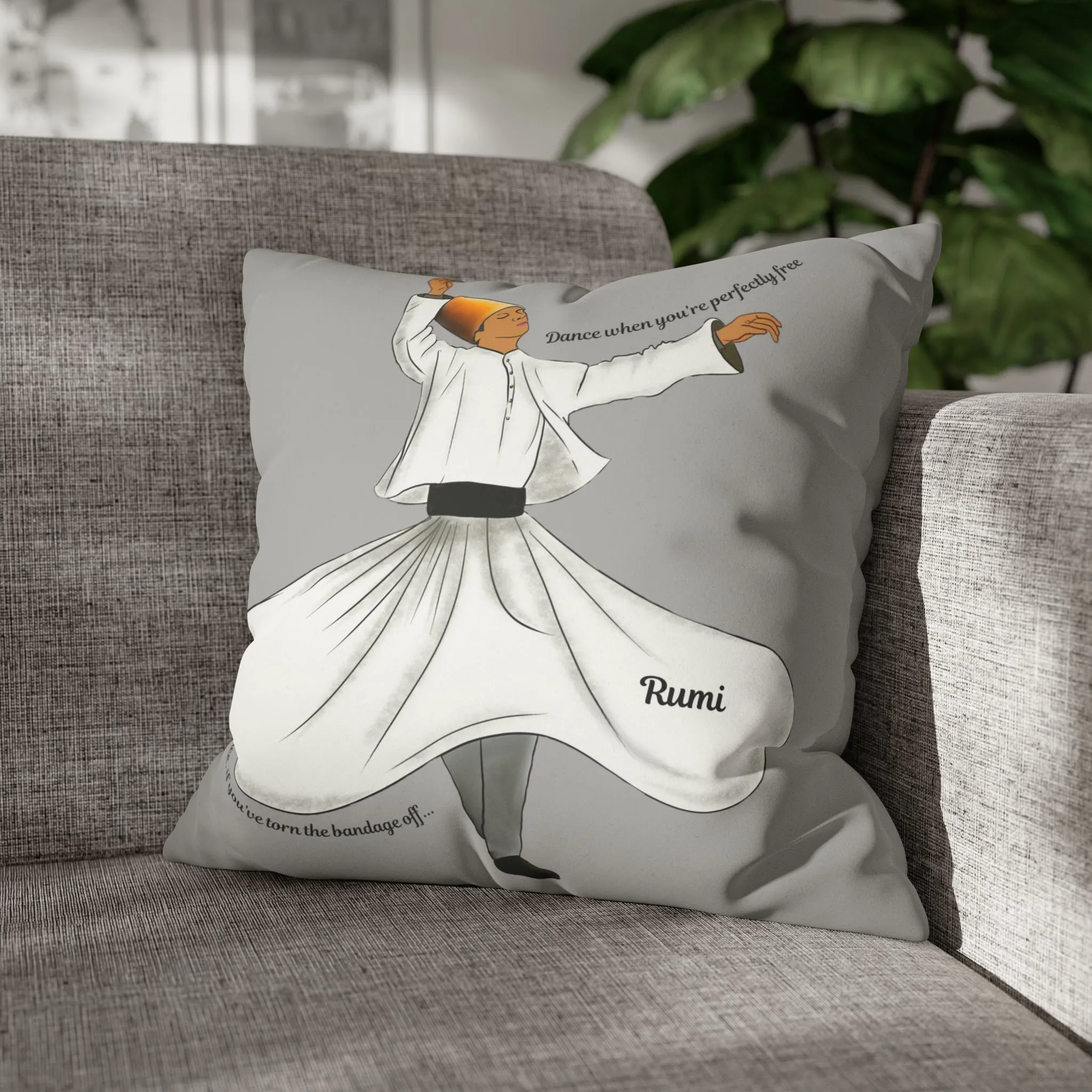 Dancing Dervish Pillow Cover