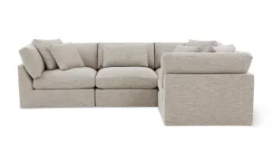 Get Together™ 4-Piece Modular Sectional Closed, Large, Oatmeal