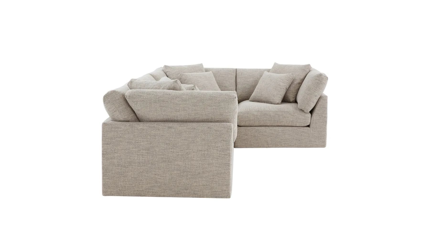 Get Together™ 4-Piece Modular Sectional Closed, Large, Oatmeal
