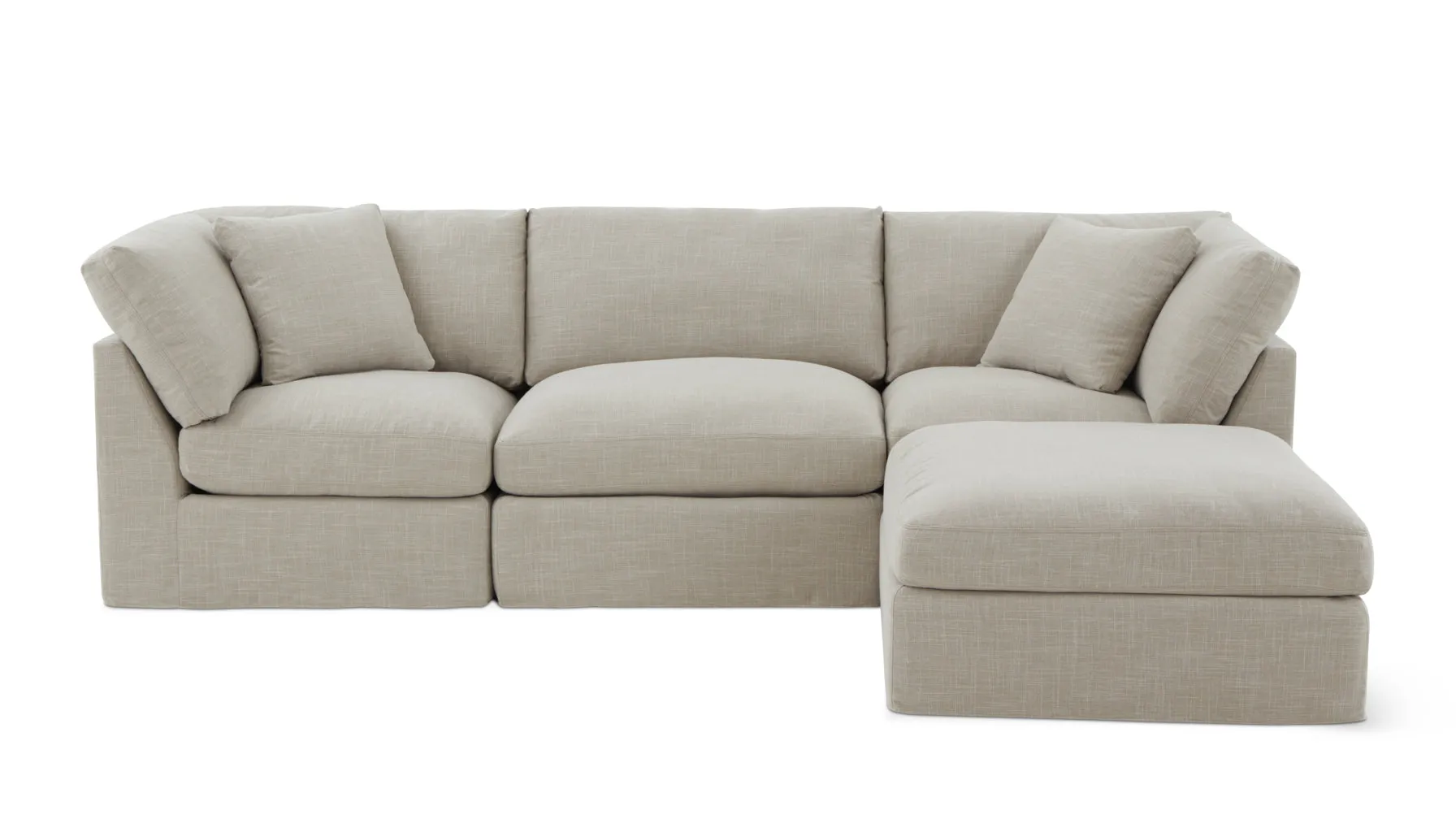 Get Together™ 4-Piece Modular Sectional, Standard, Light Pebble