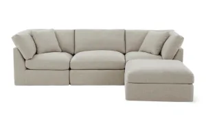 Get Together™ 4-Piece Modular Sectional, Standard, Light Pebble