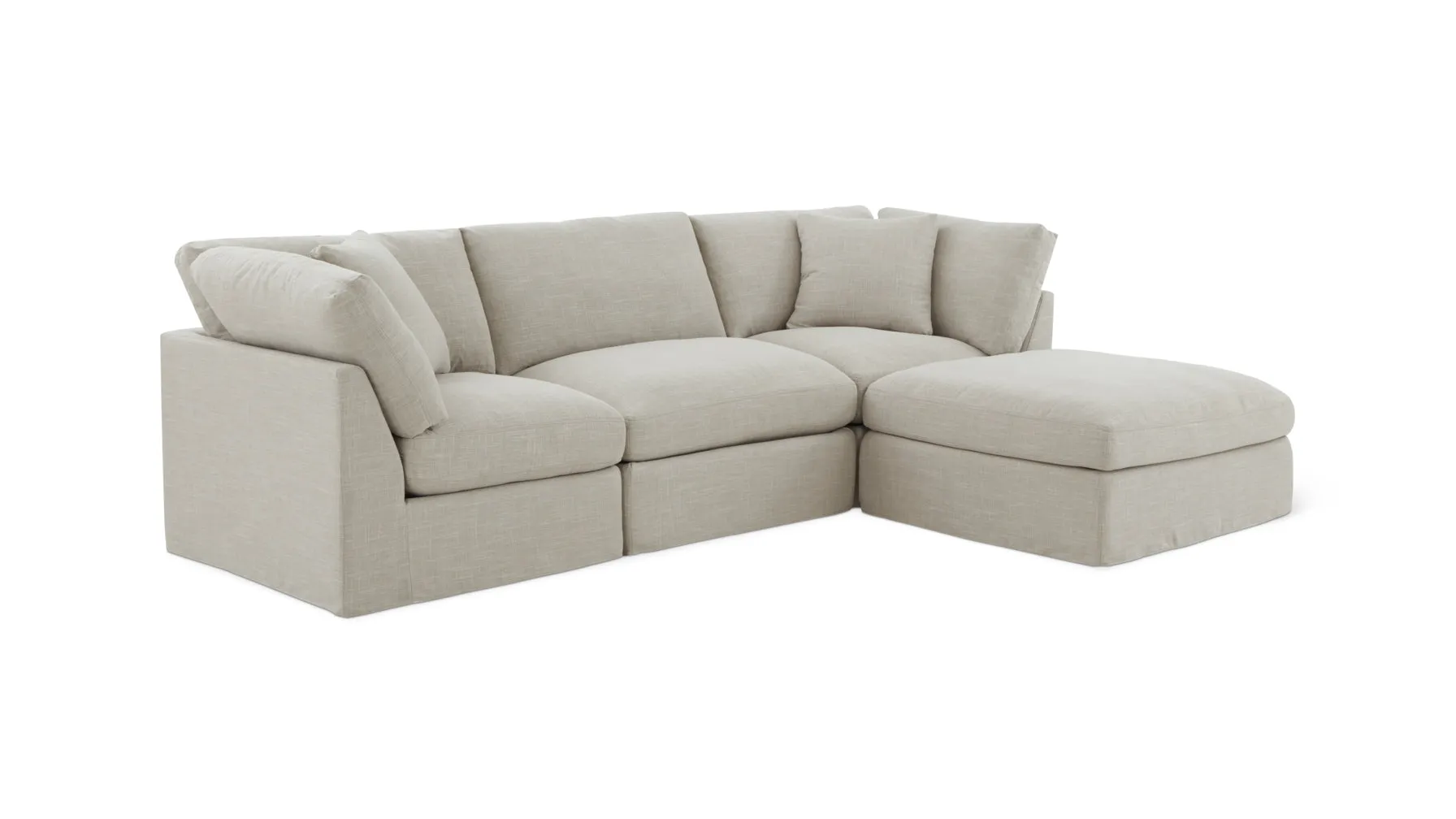 Get Together™ 4-Piece Modular Sectional, Standard, Light Pebble