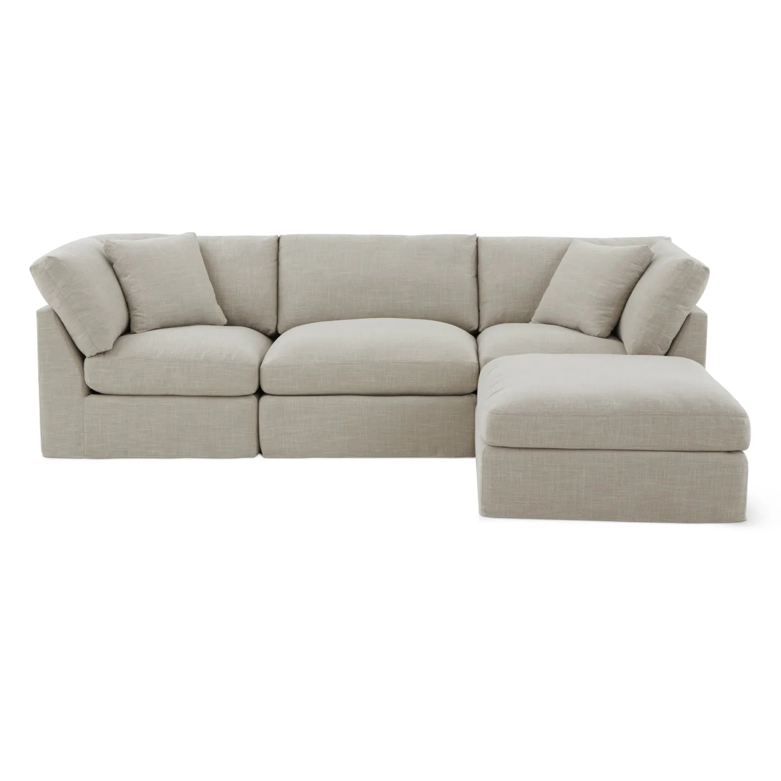 Get Together™ 4-Piece Modular Sectional, Standard, Light Pebble
