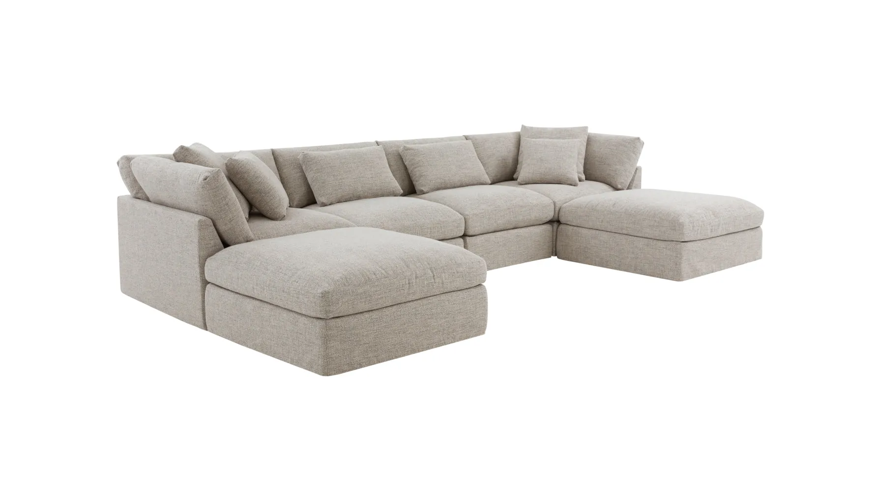 Get Together™ 6-Piece Modular U-Shaped Sectional, Standard, Oatmeal