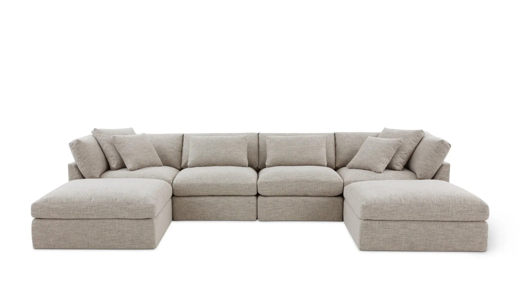 Get Together™ 6-Piece Modular U-Shaped Sectional, Standard, Oatmeal