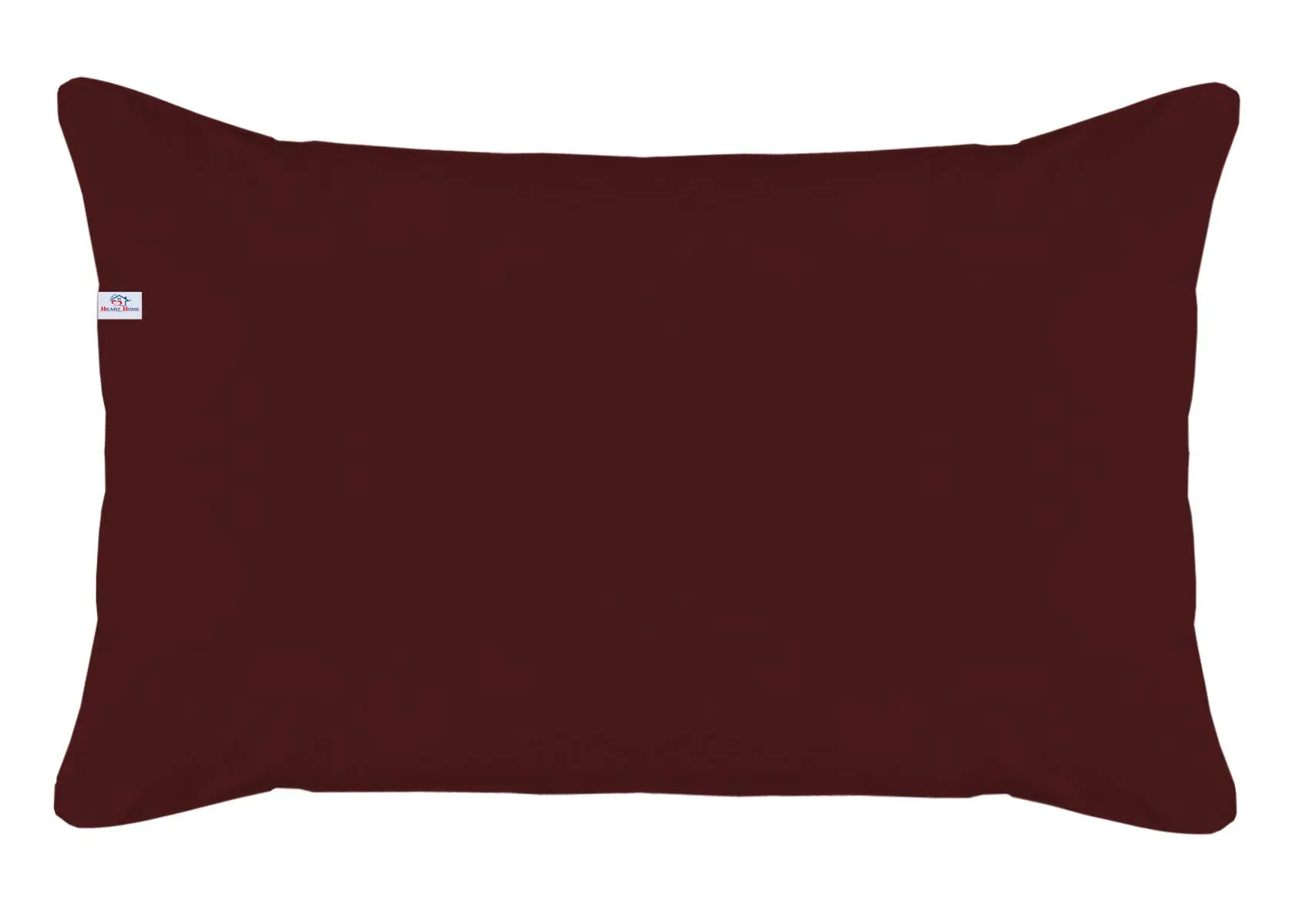 Heart Home Comfort Microfiber Filled Pillow for Bed Room, 16"x24" (Brown), King (F_26_HEARTH016830)