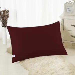Heart Home Comfort Microfiber Filled Pillow for Bed Room, 16"x24" (Brown), King (F_26_HEARTH016830)