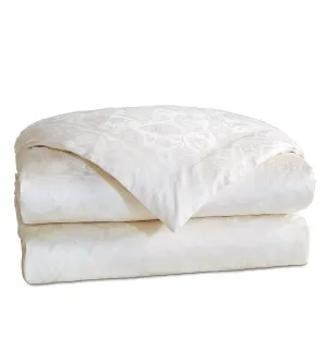 Henna Jacquard Duvet Cover in White