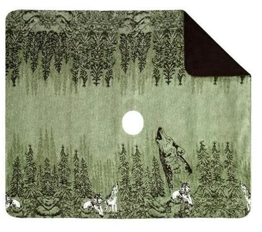 Howling Wolves Denali™ Rustic Lodge Throw Blanket