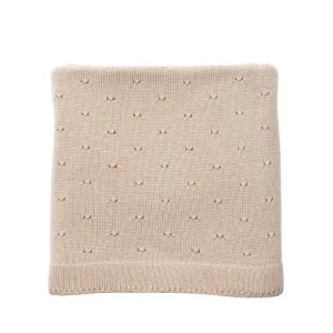 Hvid Blanket Bibi – Apricot