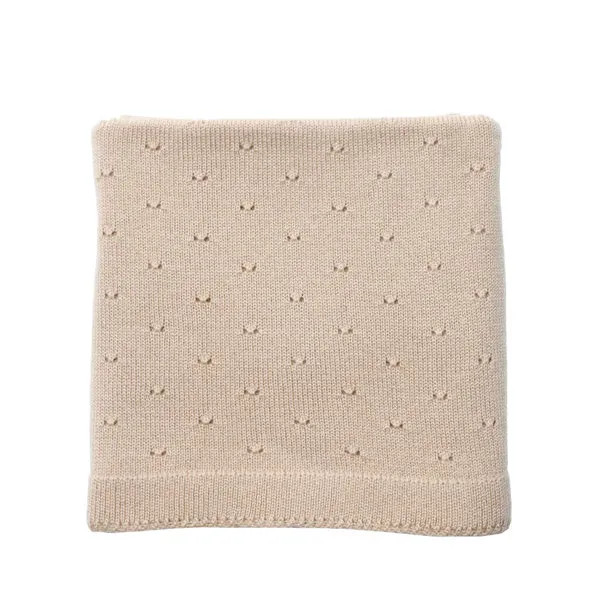 Hvid Blanket Bibi – Apricot