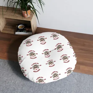 I love my Bulldog Dog POD Tufted Floor Pillow, Round
