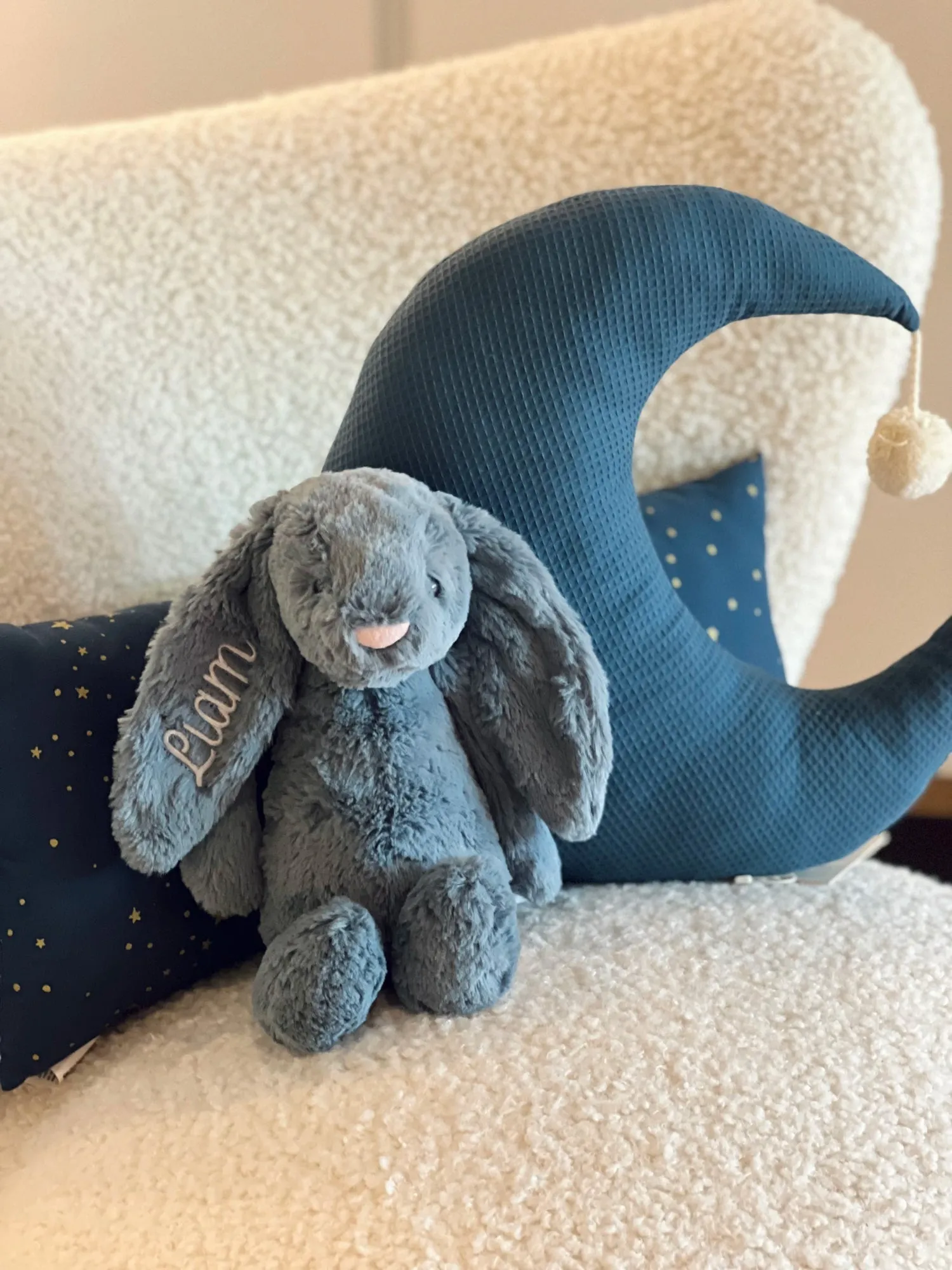 Jellycat Soother Bashful Bunny Silver