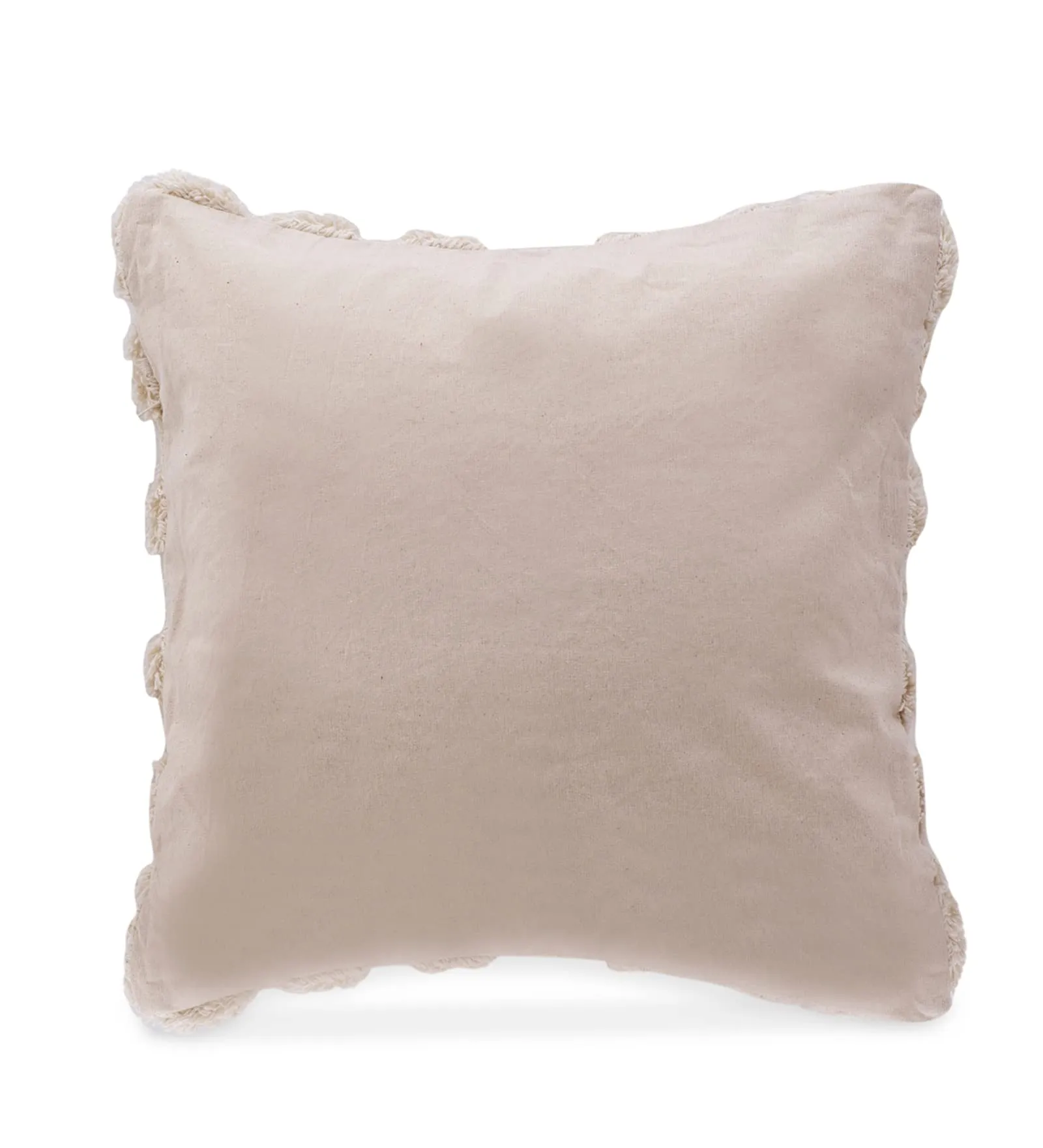 Kravika® Cushion Cover, Set of 2, Soft and Cozy Diamond Shaped tufting, 16" X 16" Inch (40 X 40cm), Off White Colour, Decorative Throw Pillow for Sofa/Couch/Bed/Office Chair/Diwan (2)