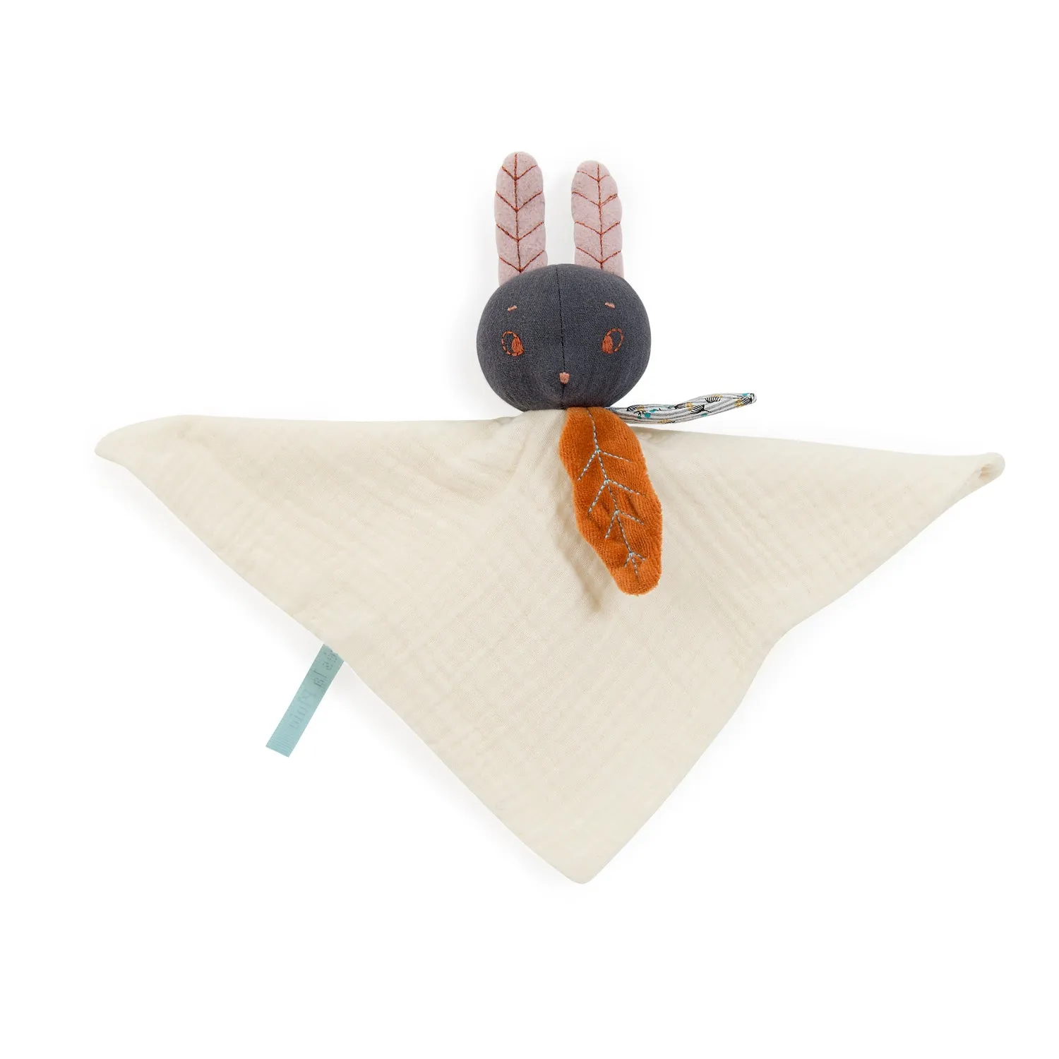 Moulin Roty Lune the Rabbit Muslin Comforter Apres la Pluie