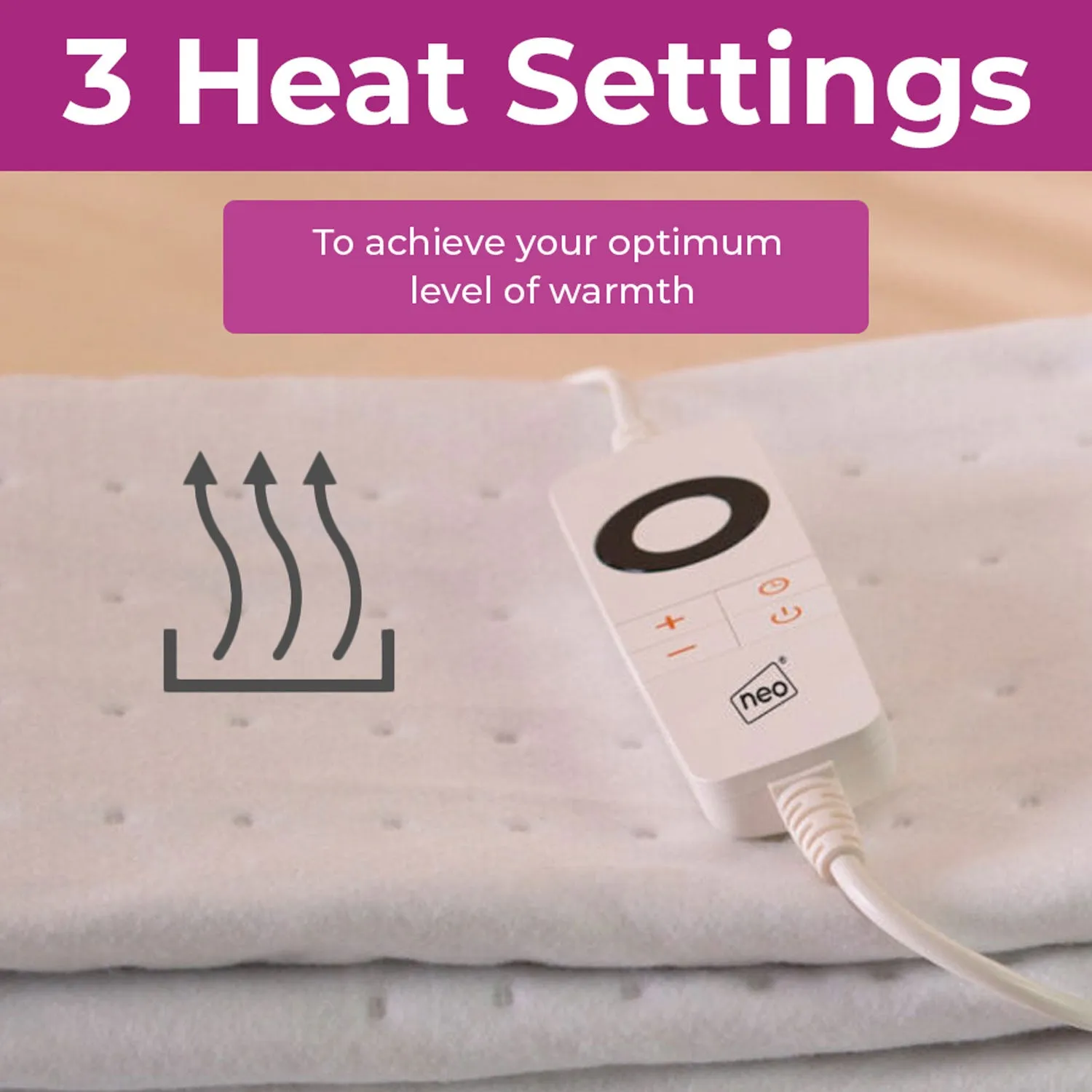 Neo Electric Heated Dual Zone Underblanket - Double