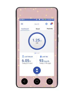 Omnipod DASH Cover (Dusky Stars)