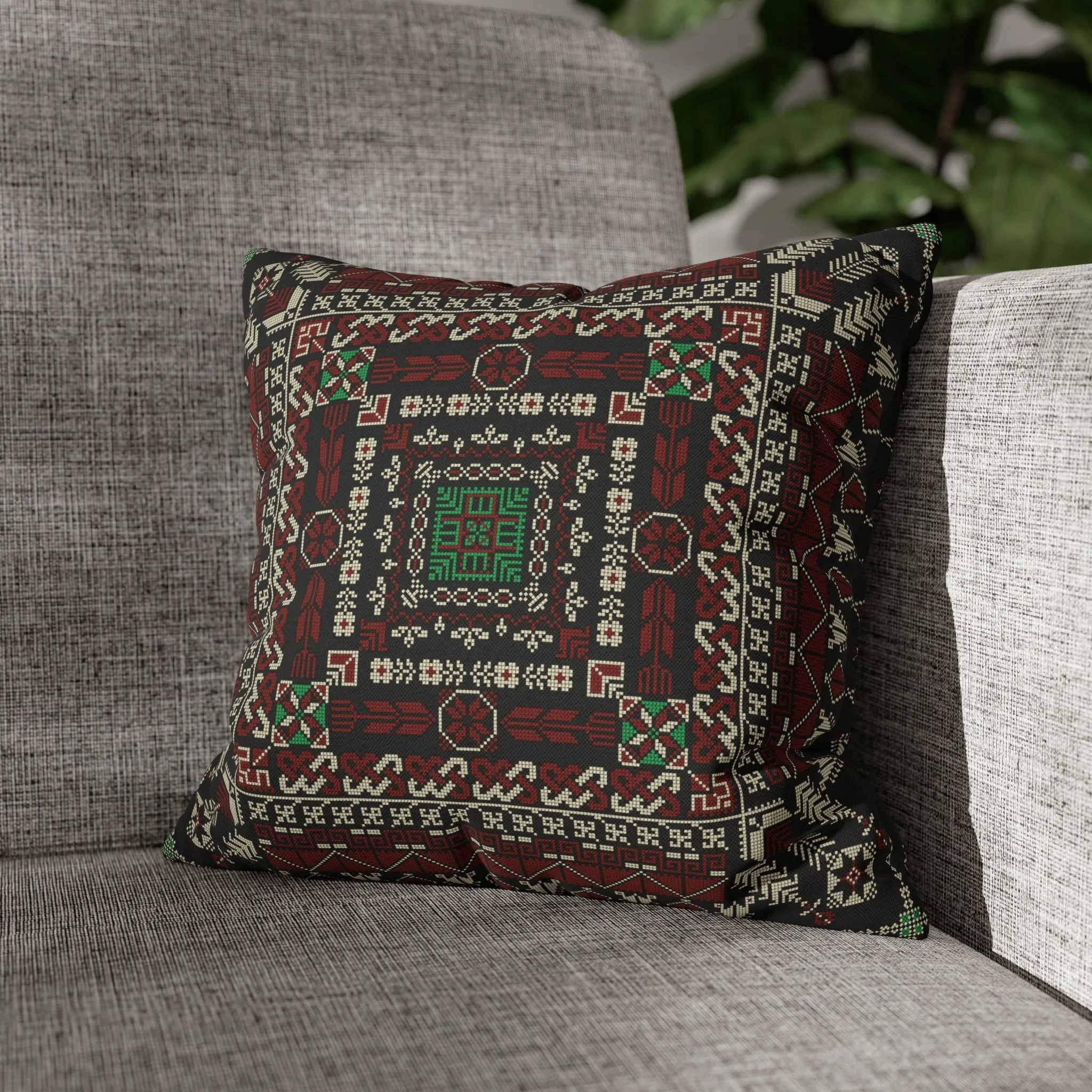 Palestinian Tatreez 2 Pillow Cover