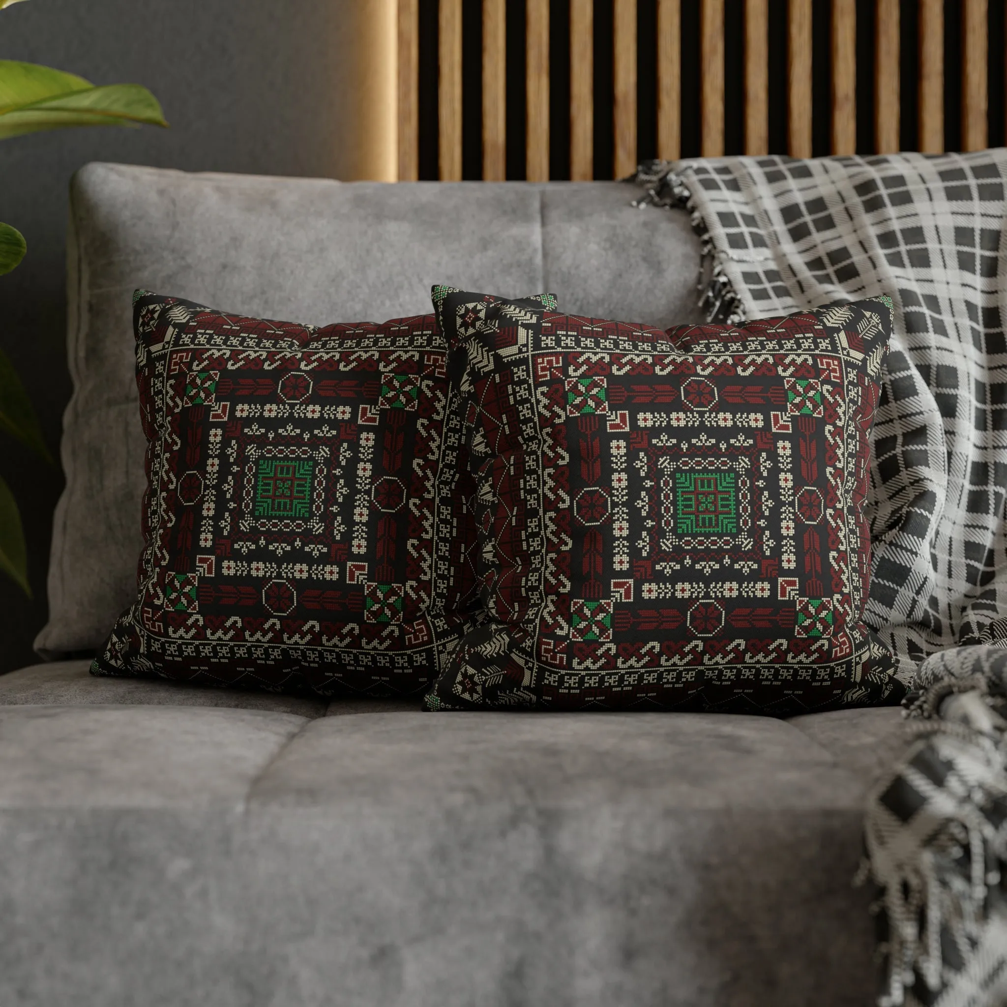 Palestinian Tatreez 2 Pillow Cover