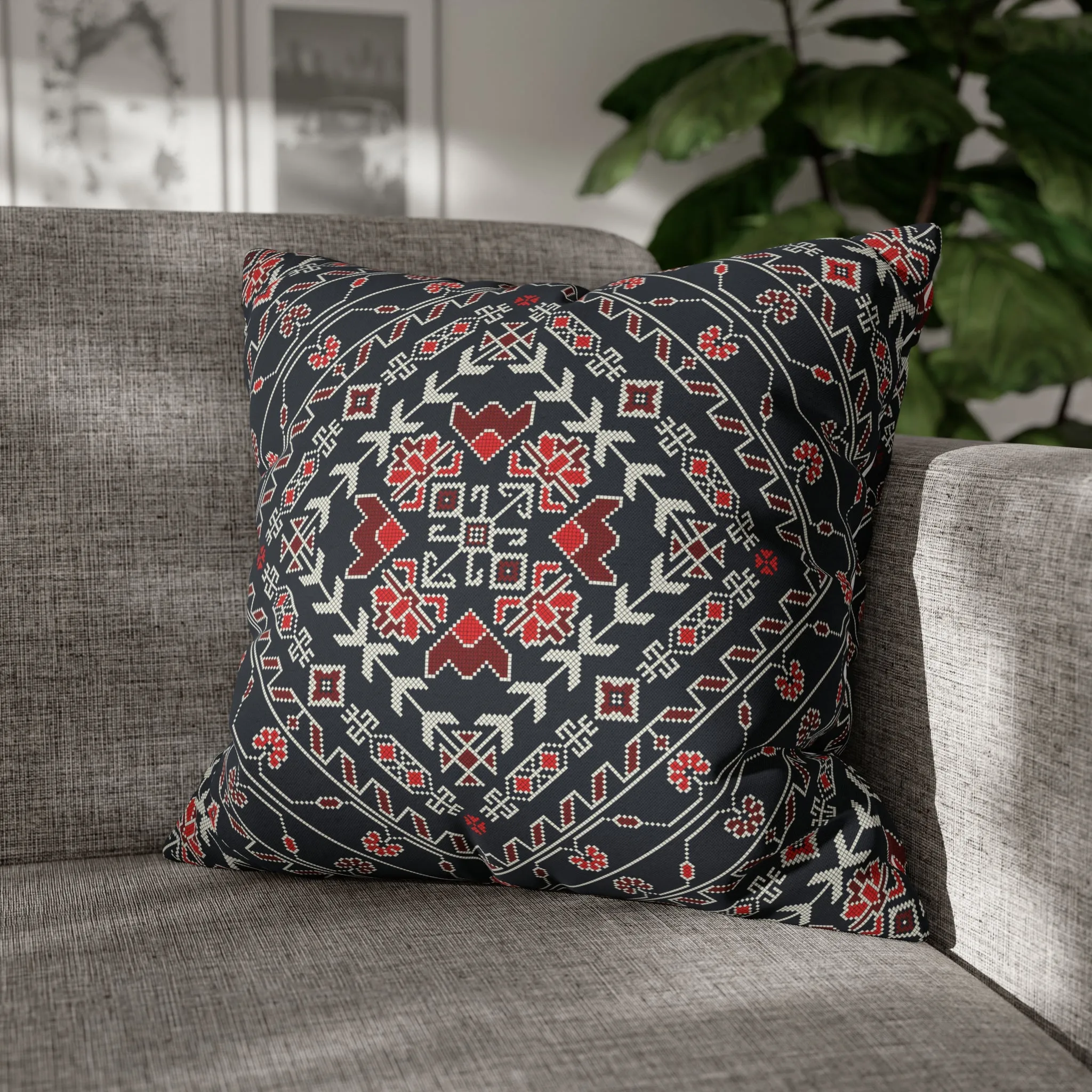 Palestinian Tatreez 3 Pillow Cover