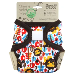 Petit Lulu AIO Pocket Nappy H&L - King Of The Jungle