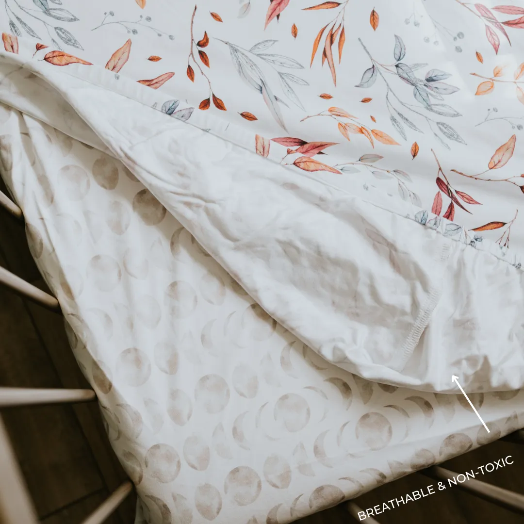 *PRE-ORDER* Waterproof Cot Sheet - Olive Grove