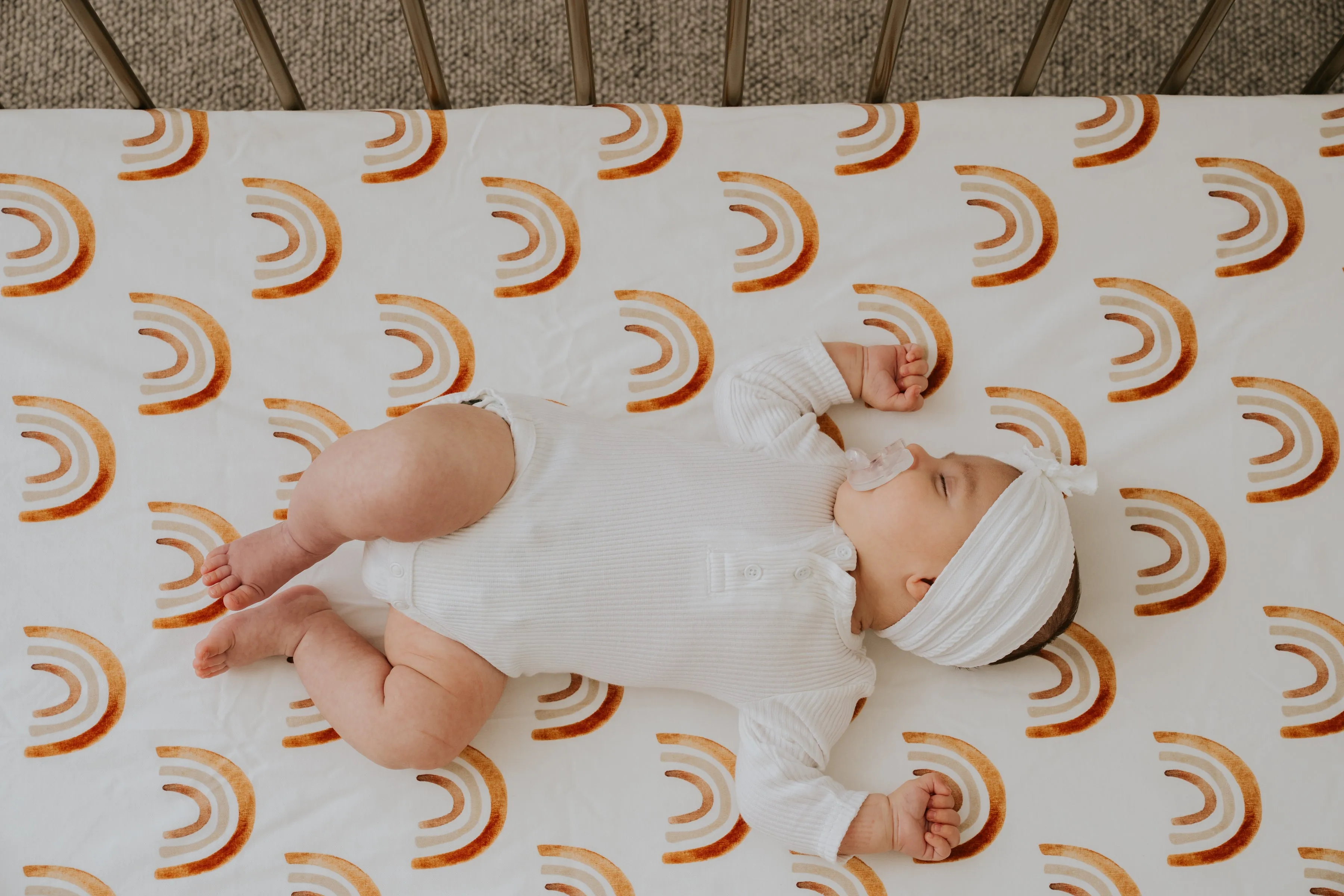 *PRE-ORDER* Waterproof Cot Sheet - Rainbow Riot