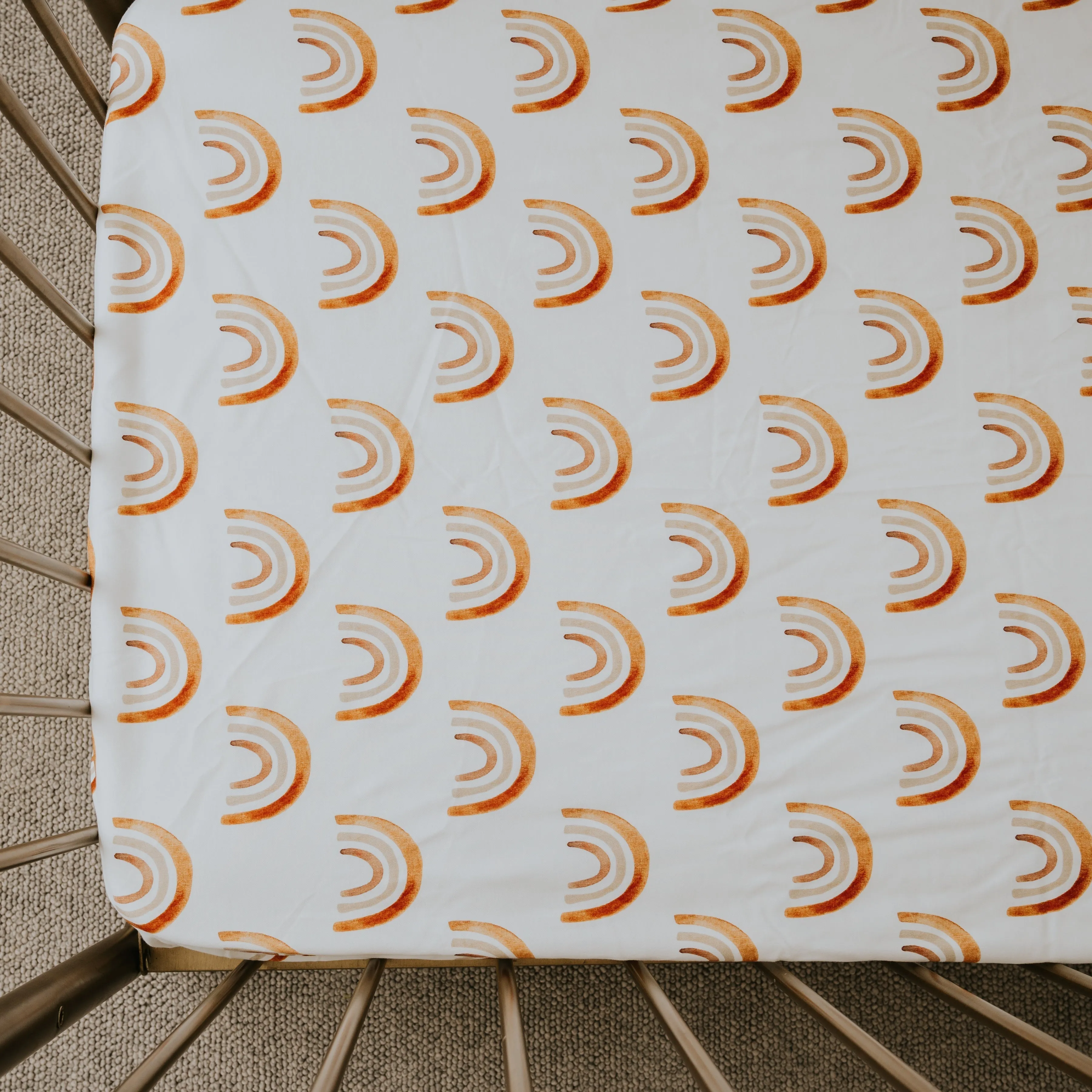 *PRE-ORDER* Waterproof Cot Sheet - Rainbow Riot